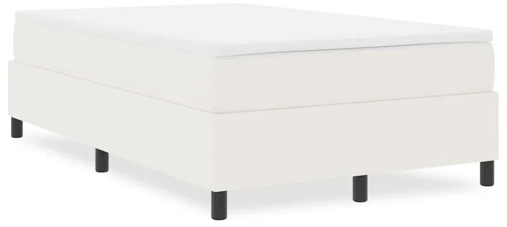 Cama Box Spring vidaXL Creme Casal Pequeno Tecido Corda