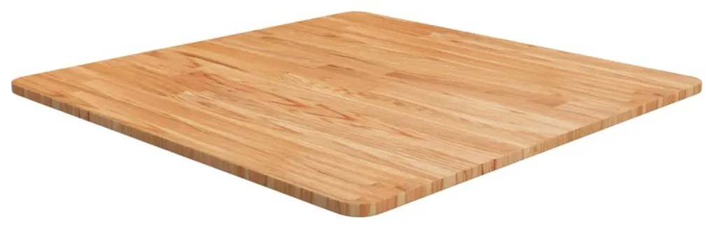 Tampo mesa quadrado 70x70x1,5cm carvalho tratado castanho-claro