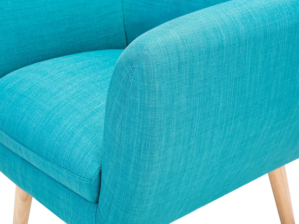 Poltrona em tecido azul MELBY Beliani