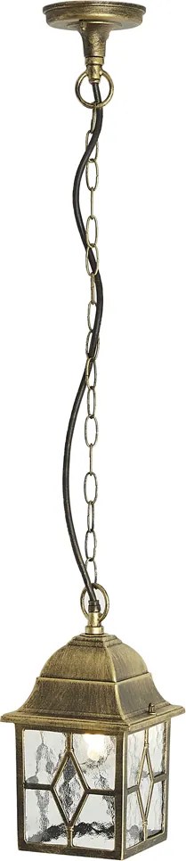 Candeeiro suspenso clássico ouro antigo IP23 - London