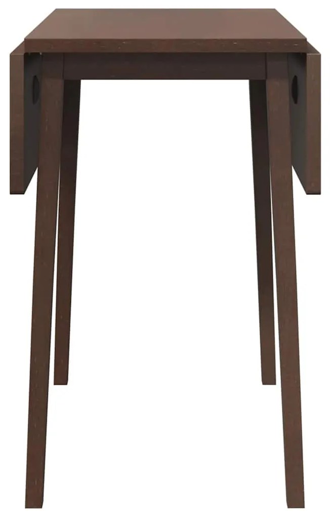 Mesa de jantar madeira seringueira maciça castanho