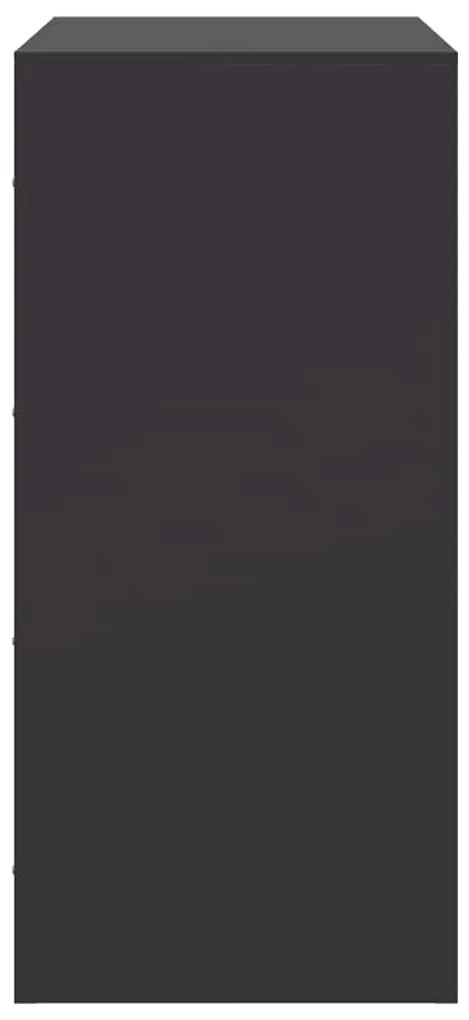 Aparador 67x39x83 cm aço preto