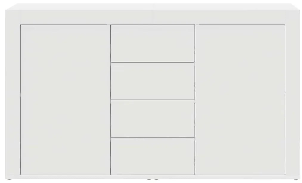 Aparador Branco Branco Madeira 120 x 36 x 69 cm Armazenamento