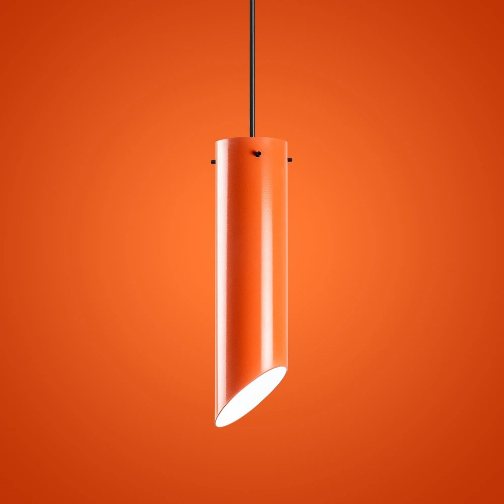 Candeeiro de Teto Kesikboru – Laranja – Ø8 h:28 cm