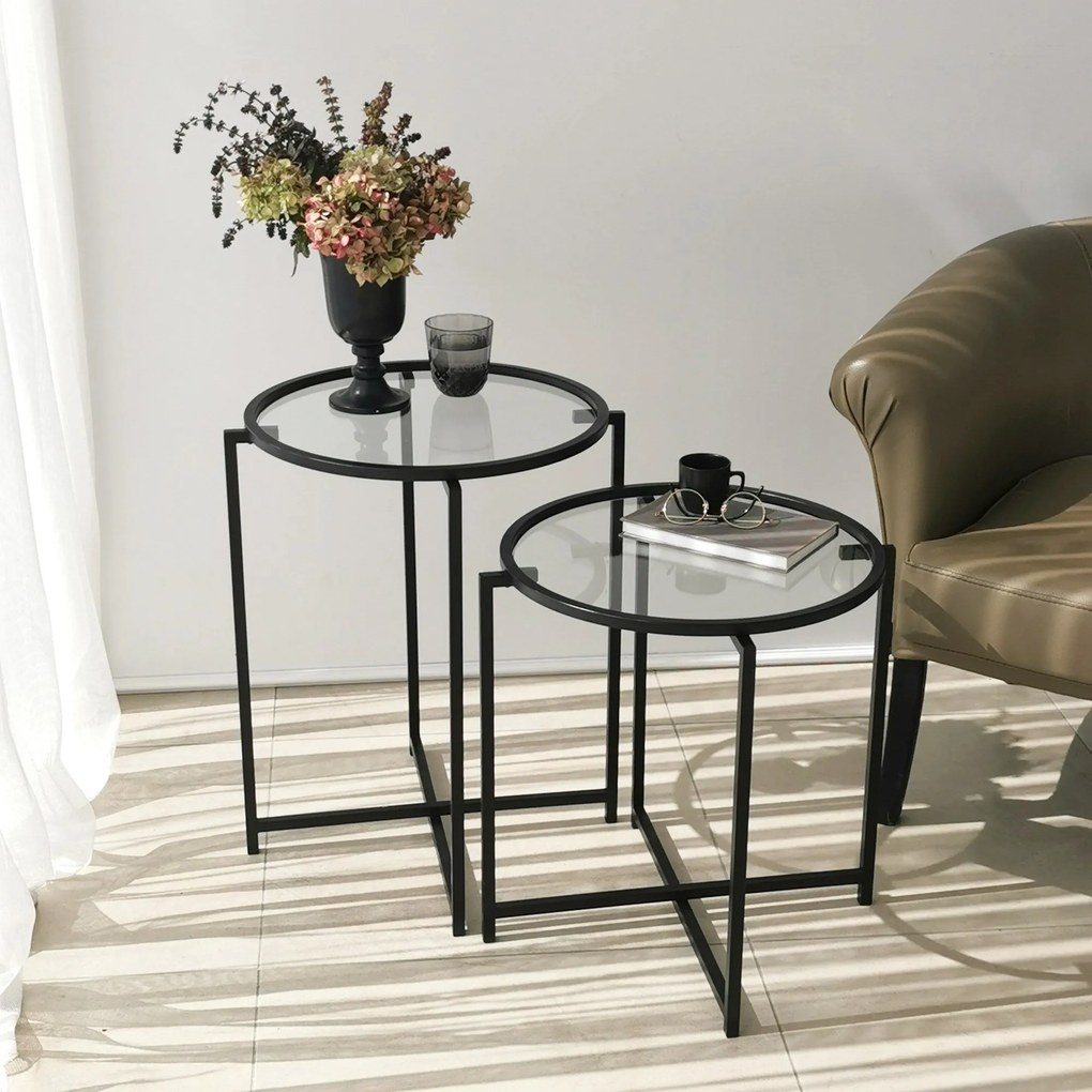 Mesa Lateral S412 – Preto – 50cm x 60cm x 50cm | 50cm x 50cm x 50cm