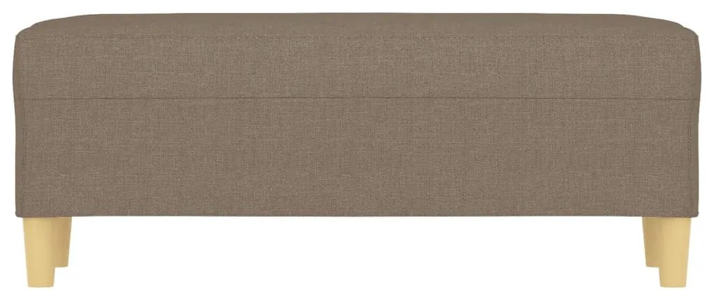 Banco 100x35x41 cm tecido cinza-acastanhado