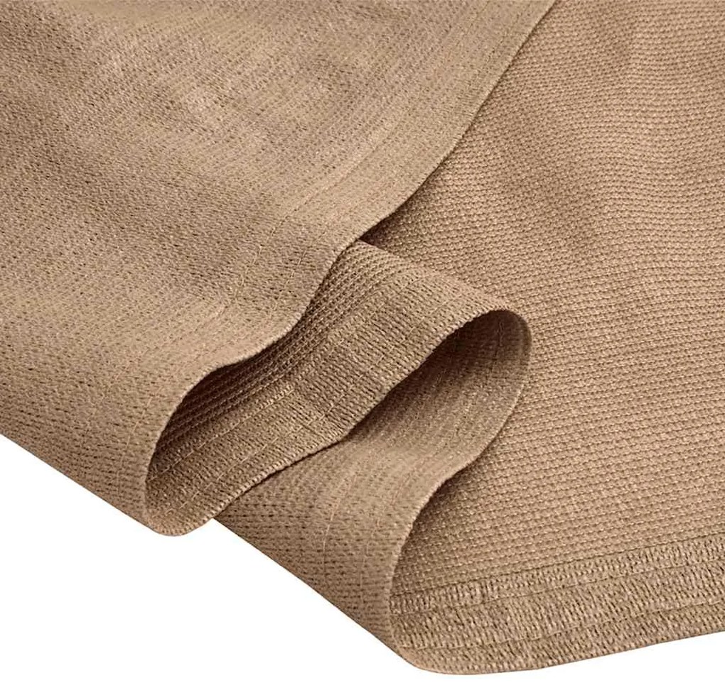 Tapete de campismo para tenda 400x700 cm PEAD cinza-acastanhado
