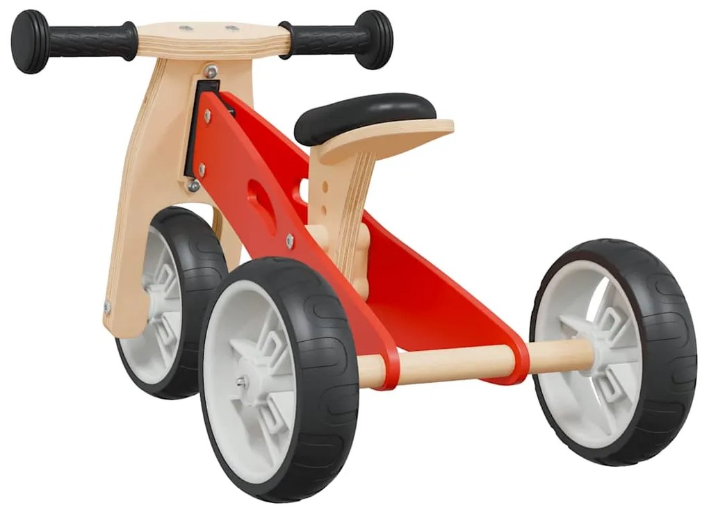 Bicicleta de equilíbrio p/ crianças 2 em 1 vermelho