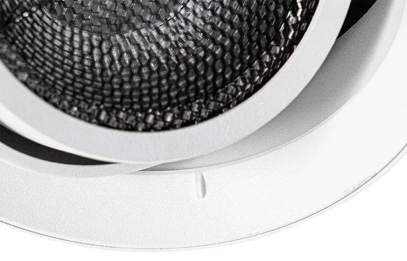 Foco embutido moderno branco GU10 AR111 redondo sem moldura - Oneon Honey Moderno