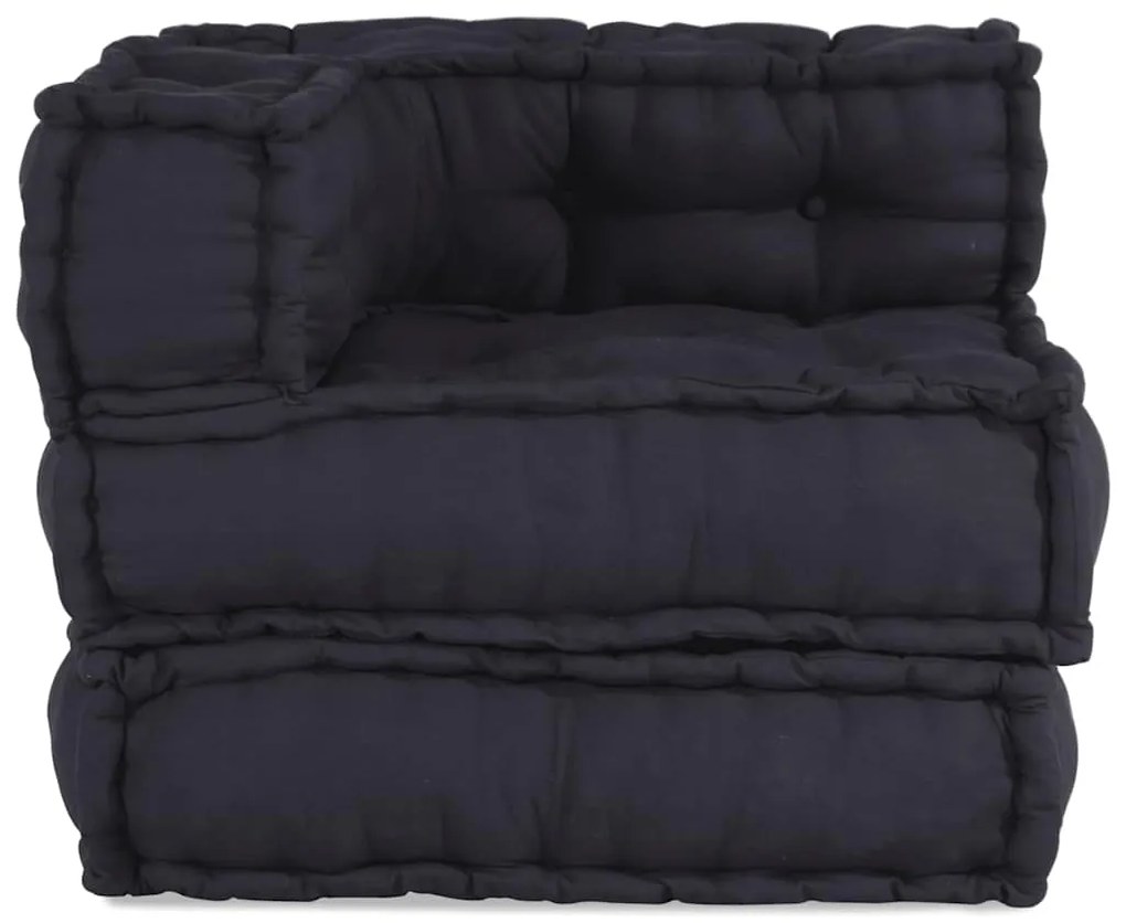 Pufe modular 70x70x54 cm tecido antracite