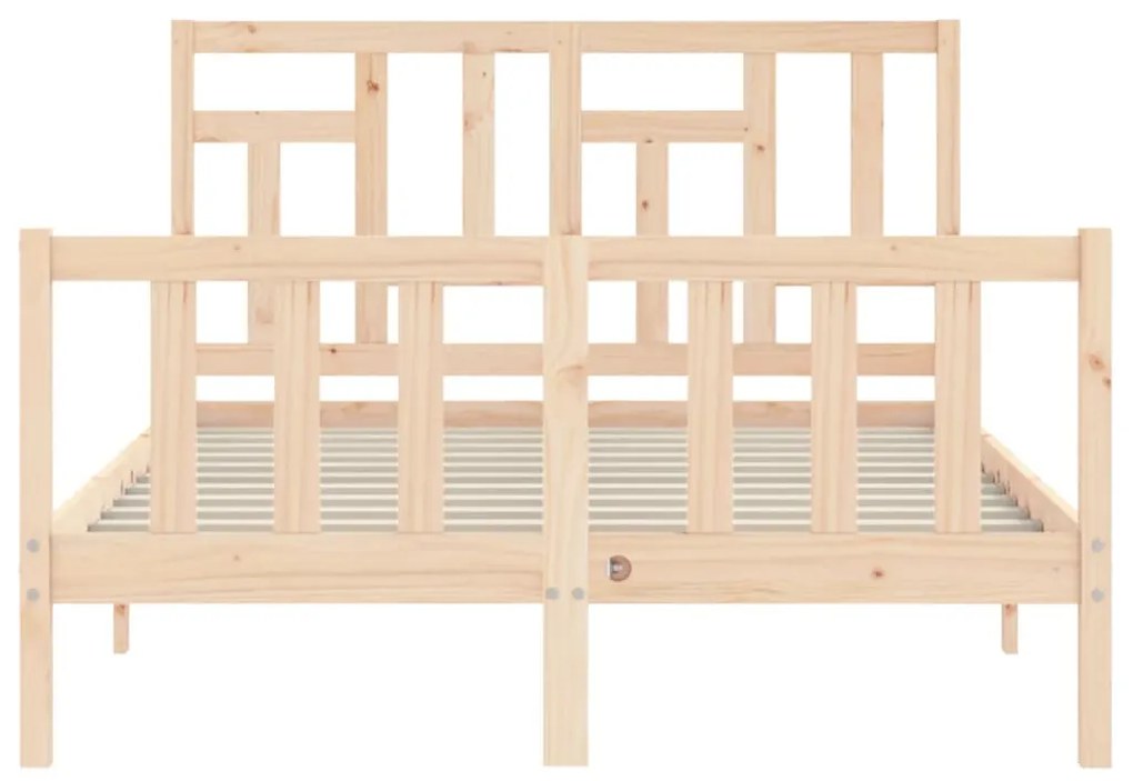 Cama sem colchão 140x190 cm madeira de pinho maciça