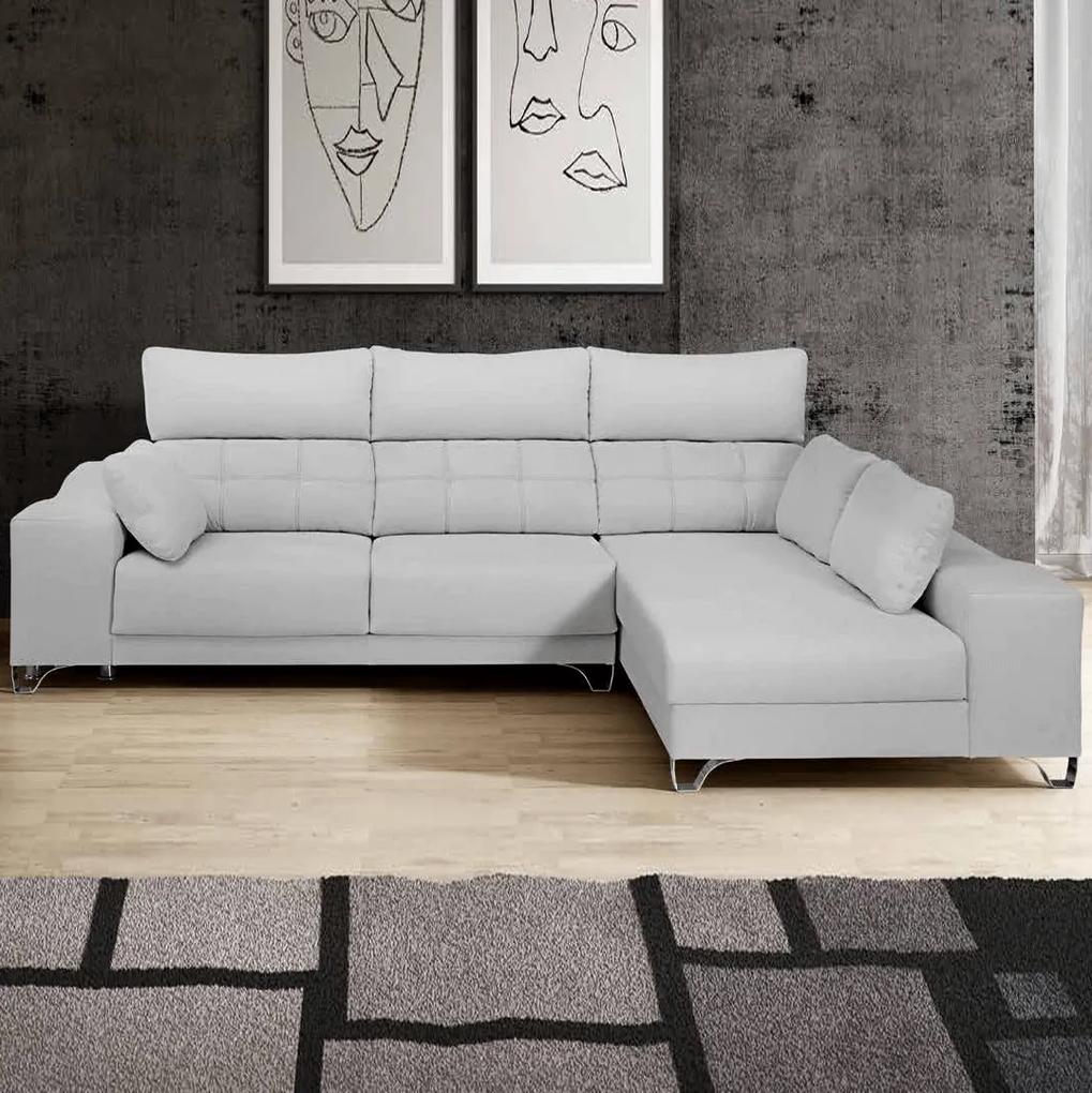 Sofá com Pouf e Assentos Deslizantes | Panama - 2 Assentos » L 200 cm