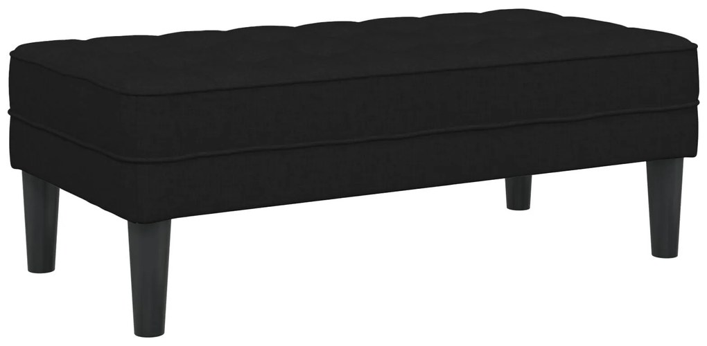 Banco vidaXL Preto 113x57x39 cm Tecido