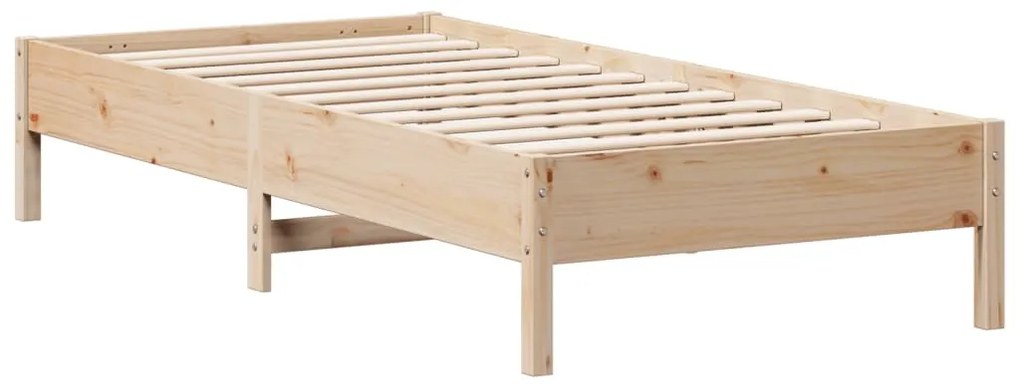 Cama sem colchão 75x190 cm madeira de pinho maciça
