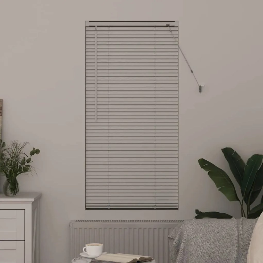 Persiana de Janela com cortinas Outros Manual Branco 80 x 130 cm Alumí
