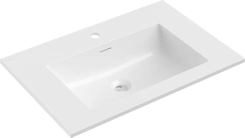 Mexen Otis lavatório embutido 71 x 46,5 cm, branco brilhante - 25187000