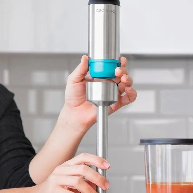 Varinha mágica Power Pulsar 2300MAX Cream&Crrush com potência máxima de 2300 W, Tecnologia Crossblades com lâminas de 4 folhas com revestimento de tit