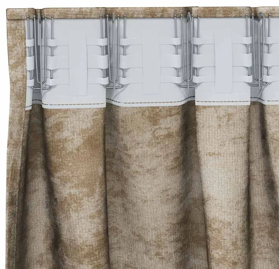 Cortinas de Veludo 2 peças com Ilhós Champagne 140x140 cm