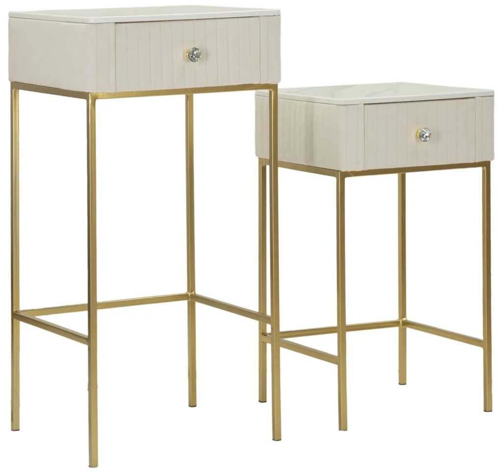 Conjunto de mesas altas quadradas para casamento 2 peças cm Ø45x90-40x70