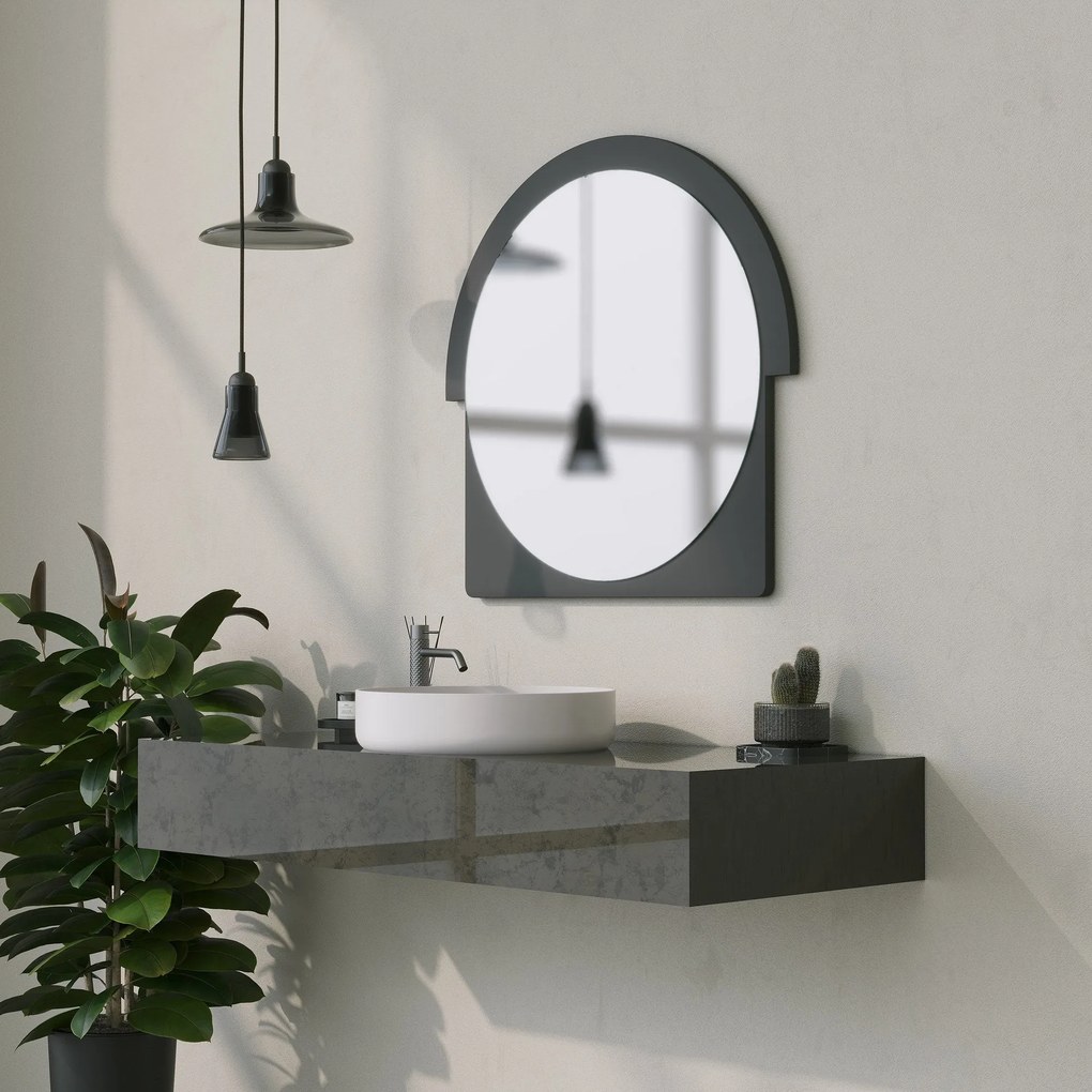 Espelho Decorativo Lucky – Preto – 70x65x2 cm