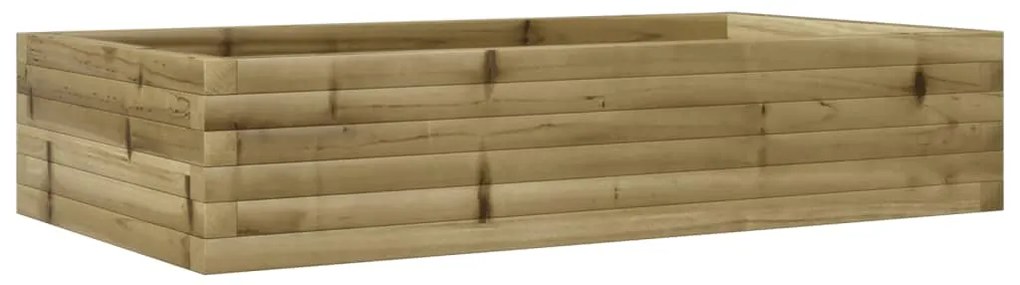 Vaso/floreira de jardim 110x60x23cm madeira de pinho impregnada