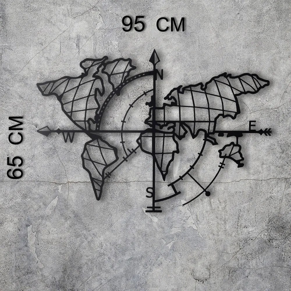 Acessório Decorativo de Parede Mt-04 – Preto – 65 x 95 cm