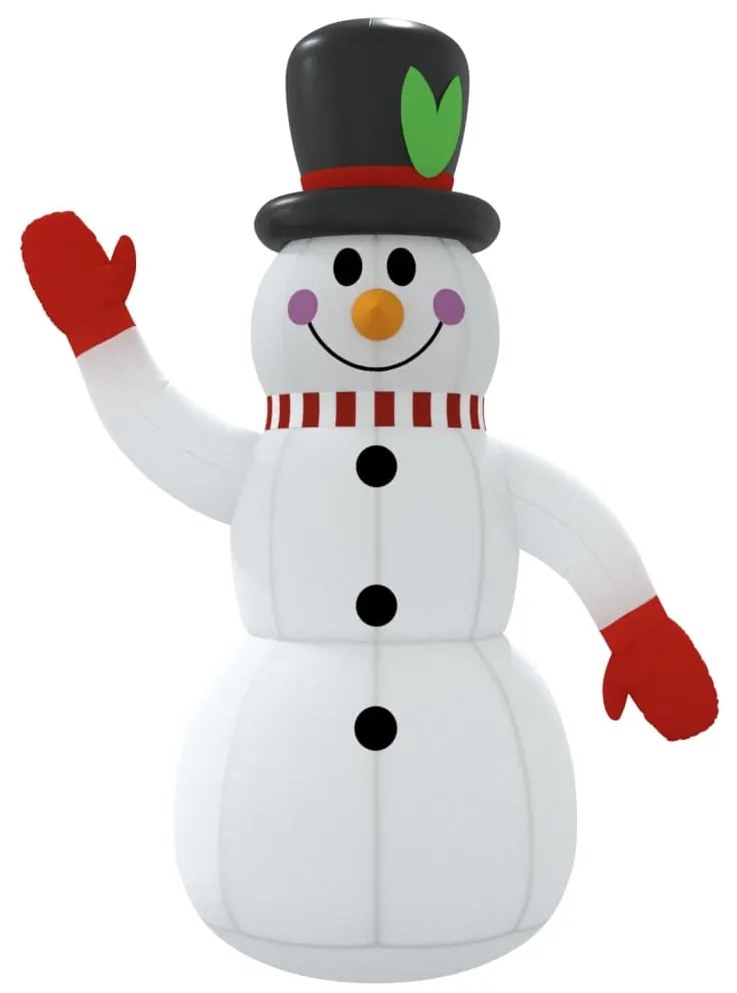 Boneco de neve insuflável com luzes LED 120 cm