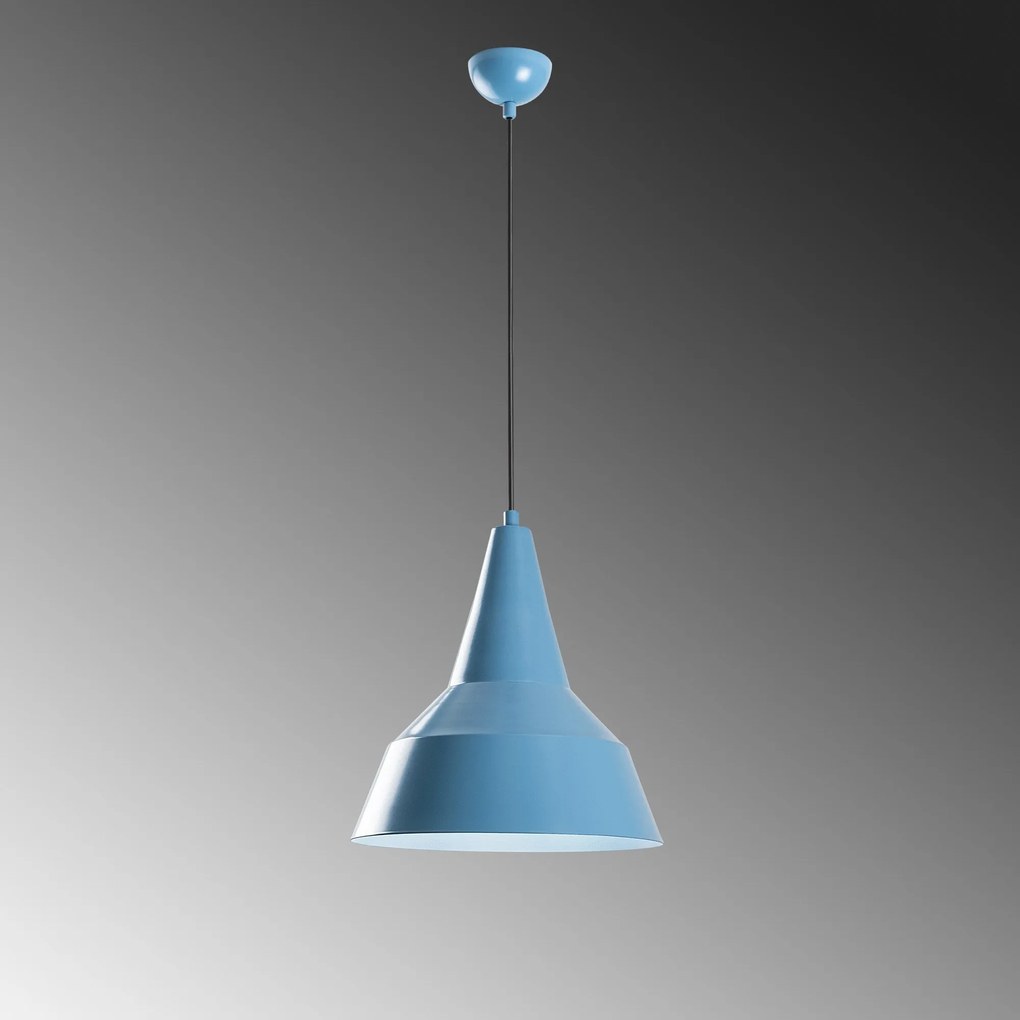 Candeeiro de Teto Saglam – Azul Claro – Ø30 h:35 cm