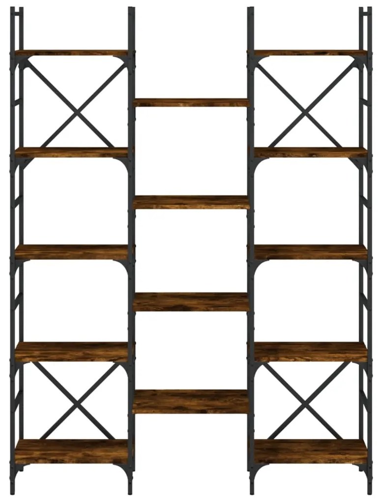 Estante 127,5x28,5x172,5cm derivados de madeira carvalho fumado