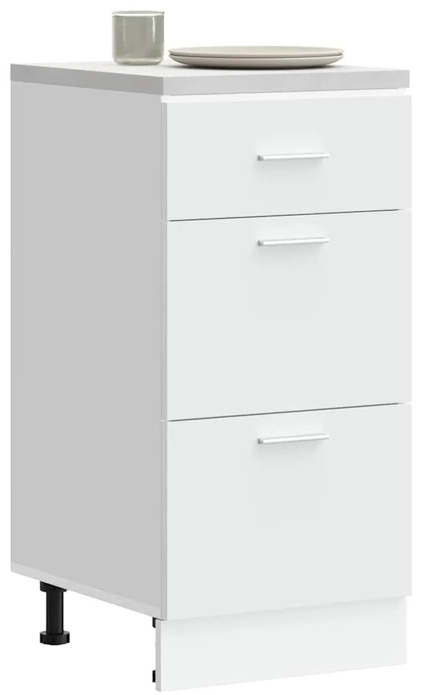 vidaXL Armário inferior “Lyon” branco 40x46x81,5cm