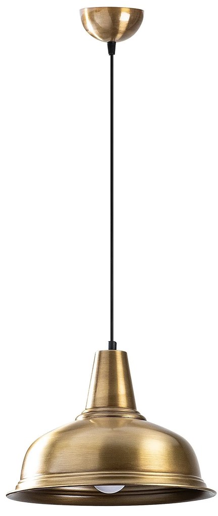 Candeeiro de Teto Berceste – Dourado – 32 x 32 cm
