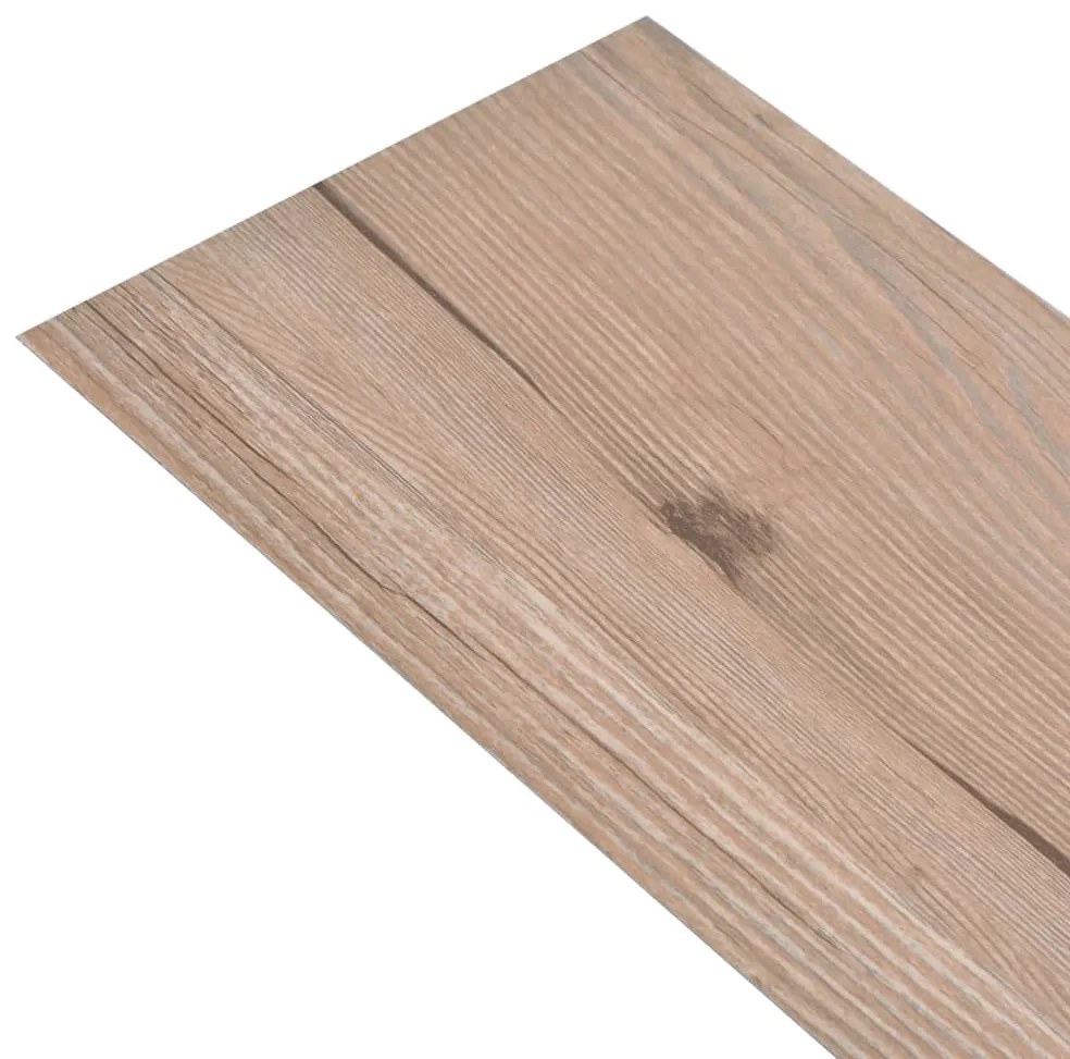 Tábuas de soalho PVC auto-adesivo 5,02 m² 2mm castanho carvalho