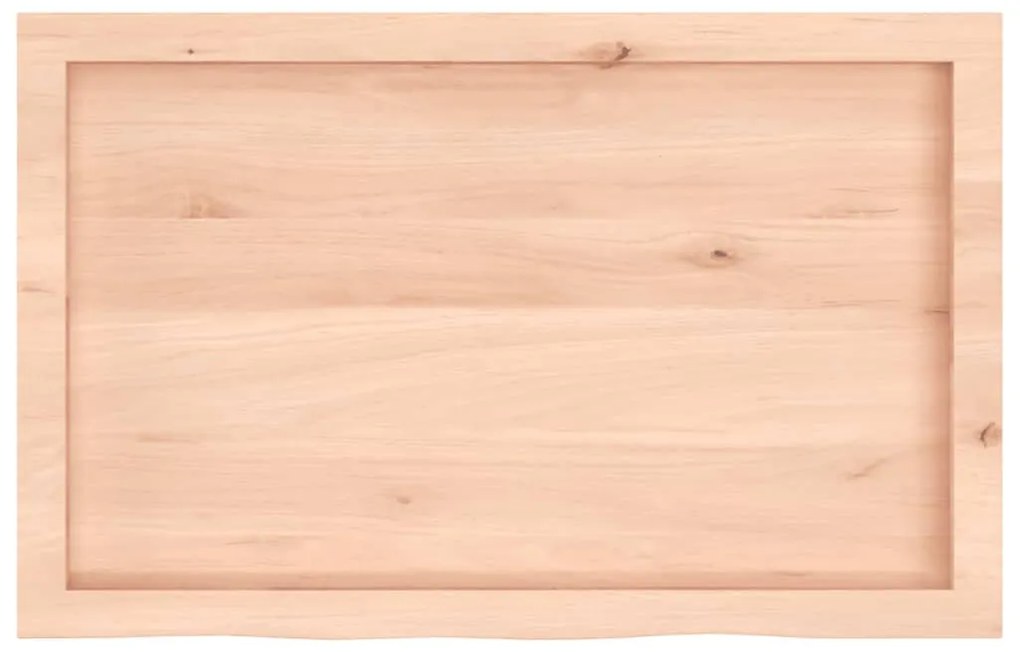 Prateleira de parede 80x50x(2-4) cm carvalho maciço não tratado