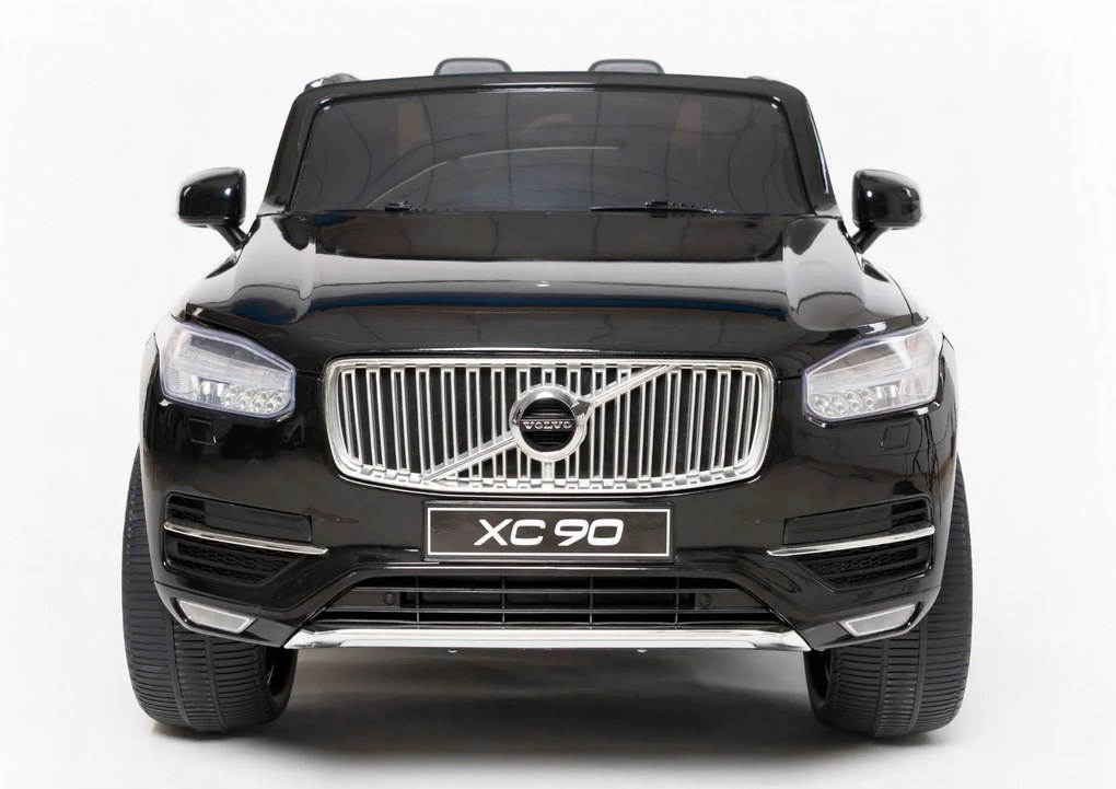 Carro elétrico para Crianças Volvo XC90 banco duplo em couro sintético, MP3 player com entrada USB, abertura de portas e capô, bateria 12V10Ah, rodas