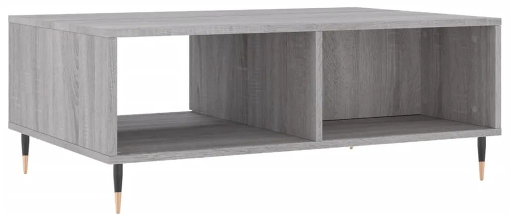 Mesa de centro 90x60x35 cm derivados de madeira cinzento sonoma