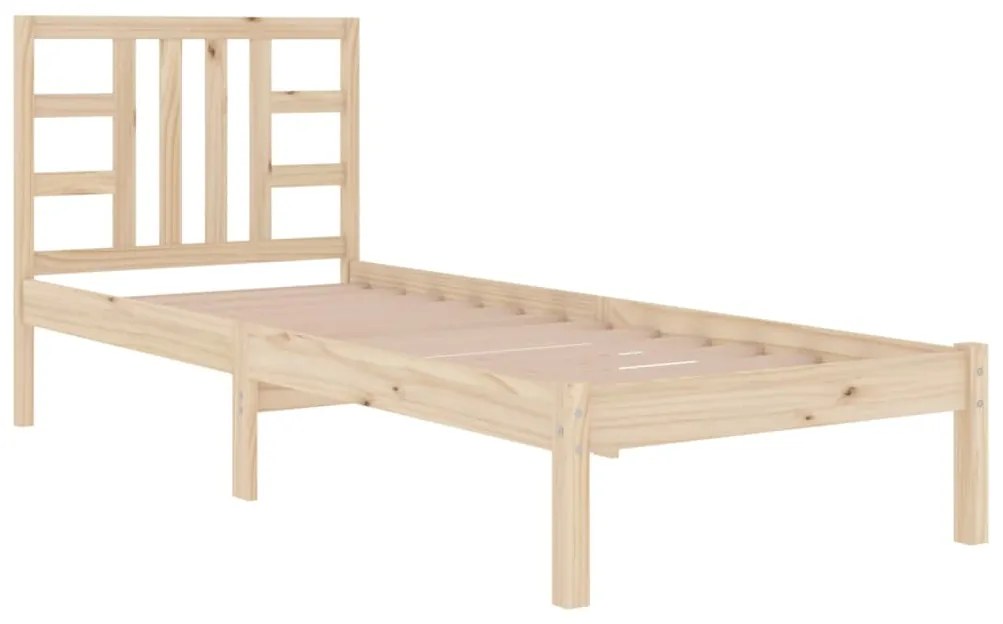 Estrutura de cama solteiro 90x190 cm madeira maciça