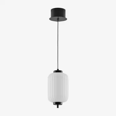 Lâmpada De Teto Pendente Led Em Ferro Com 1 Bola De Cristal Necsar Preto & B - Sklum