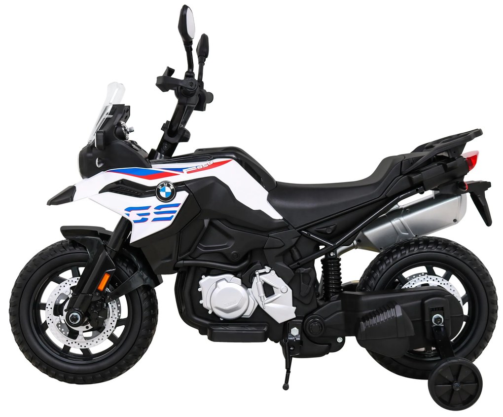 Mota elétrica para Crianças 12V BMW F850 GS Rodas Espuma EVA Branca