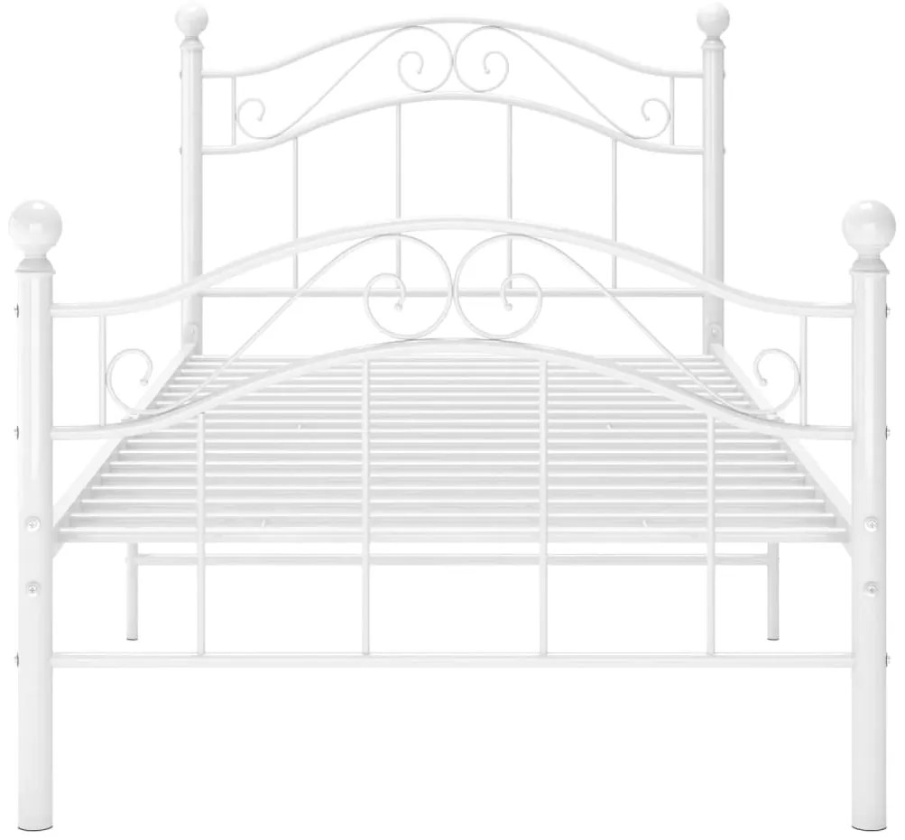 Estrutura de cama 100x200 cm metal branco