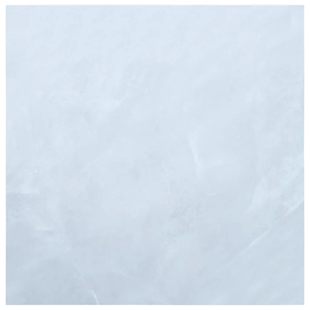 146236 vidaXL Tábuas de soalho autoadesivas 5,11 m² PVC mármore branco