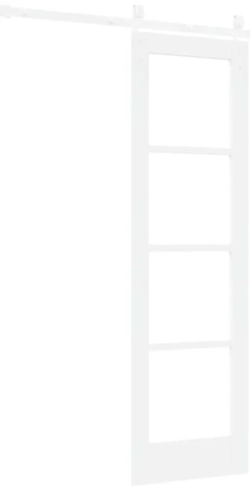 Porta deslizante vidaXL com conjunto de ferragens "ORKDAL" Branca Made