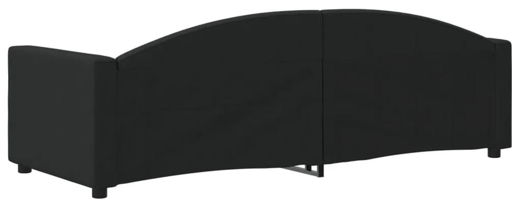 Sofá-cama 80x200 cm tecido preto