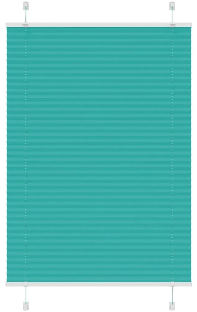 Gasolina verde Plissada Cega 90x150 cm Largura Tecido 89,4 cm