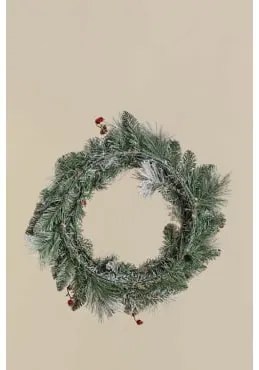 Guirlanda Decorativa De Natal Com Luzes Led Ø60 Cm Gaela Branco Cálid - Sklum