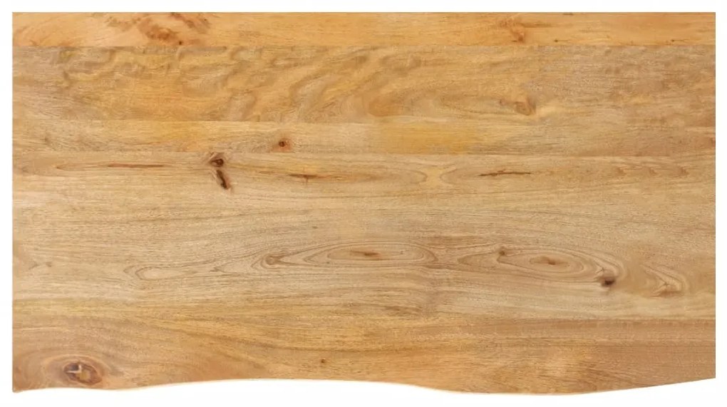 vidaXL Tampo de mesa c/ borda viva 100x60x2,5 cm mangueira maciça