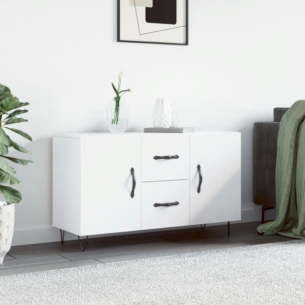 vidaXL Aparador 100x36x60 cm derivados de madeira branco