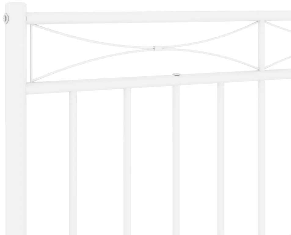 Cabeceira de cama 90 cm metal branco