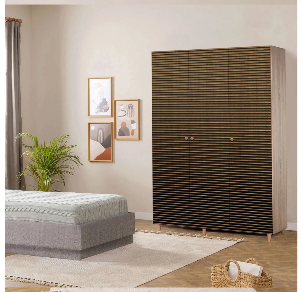 Roupeiro Mode – Carvalho Sonoma – 135x192x52 cm