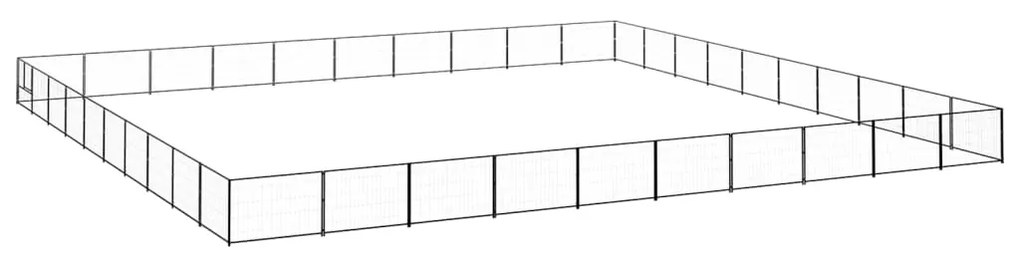 Canil para cães 100 m² aço preto