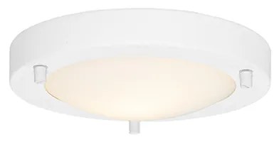 Candeeiro de teto moderno branco 18 cm IP44 - Yuma